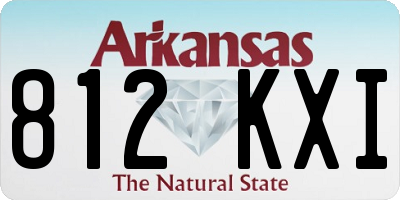 AR license plate 812KXI