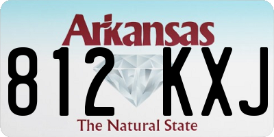 AR license plate 812KXJ