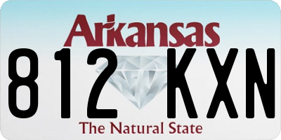 AR license plate 812KXN