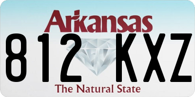 AR license plate 812KXZ