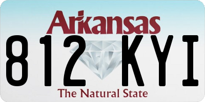 AR license plate 812KYI