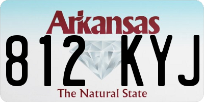 AR license plate 812KYJ