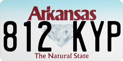 AR license plate 812KYP