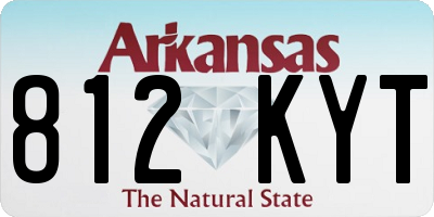 AR license plate 812KYT