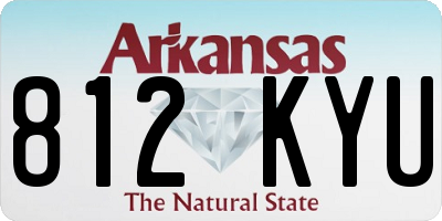 AR license plate 812KYU