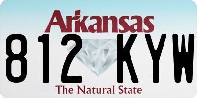 AR license plate 812KYW