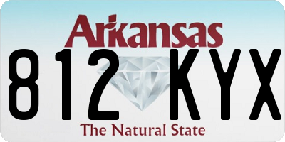 AR license plate 812KYX