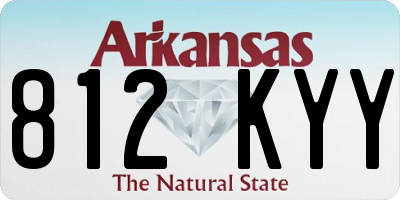 AR license plate 812KYY