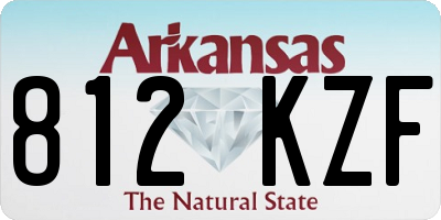 AR license plate 812KZF