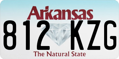 AR license plate 812KZG