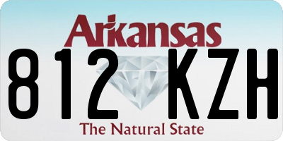 AR license plate 812KZH