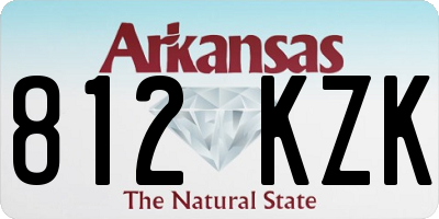 AR license plate 812KZK