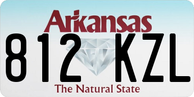 AR license plate 812KZL