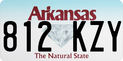 AR license plate 812KZY