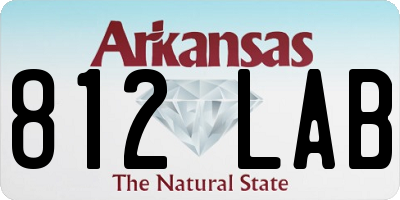 AR license plate 812LAB