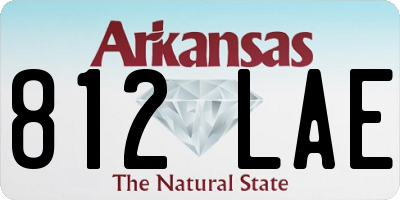 AR license plate 812LAE