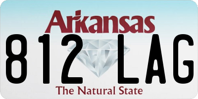 AR license plate 812LAG