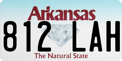 AR license plate 812LAH