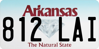 AR license plate 812LAI