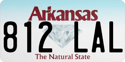 AR license plate 812LAL