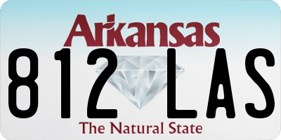 AR license plate 812LAS