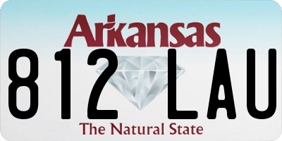 AR license plate 812LAU
