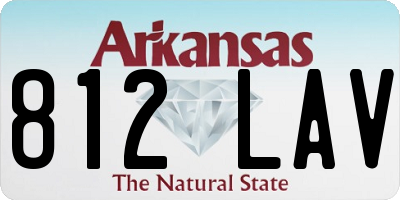 AR license plate 812LAV