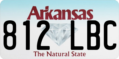 AR license plate 812LBC