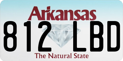 AR license plate 812LBD