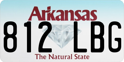 AR license plate 812LBG