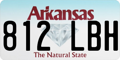 AR license plate 812LBH