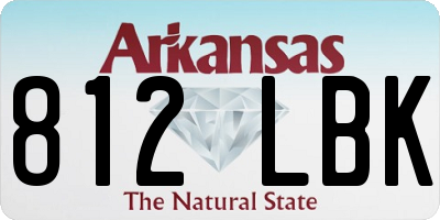 AR license plate 812LBK