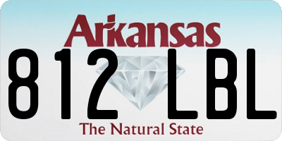 AR license plate 812LBL