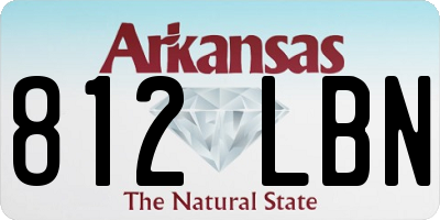 AR license plate 812LBN