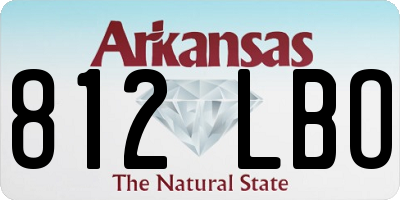 AR license plate 812LBO
