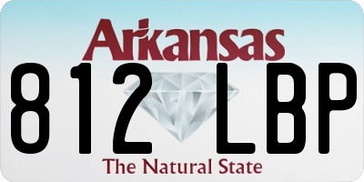 AR license plate 812LBP