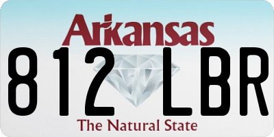 AR license plate 812LBR