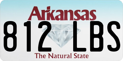 AR license plate 812LBS