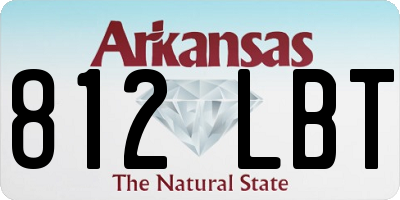AR license plate 812LBT