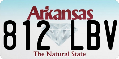 AR license plate 812LBV