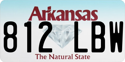 AR license plate 812LBW