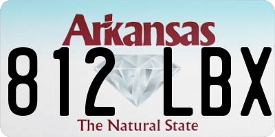 AR license plate 812LBX