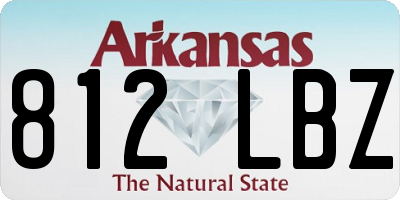 AR license plate 812LBZ