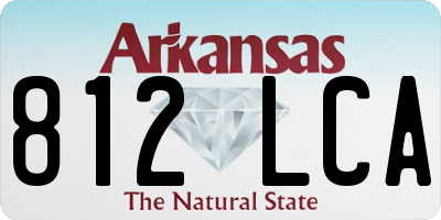 AR license plate 812LCA
