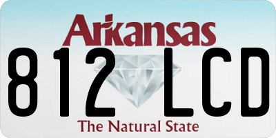 AR license plate 812LCD