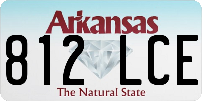 AR license plate 812LCE