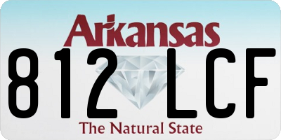 AR license plate 812LCF