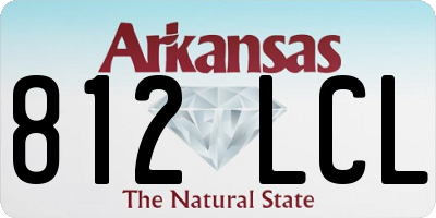 AR license plate 812LCL