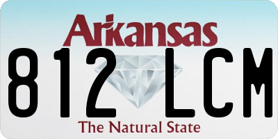 AR license plate 812LCM