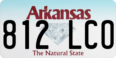 AR license plate 812LCO